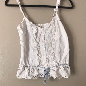 White Hollister Tank Top